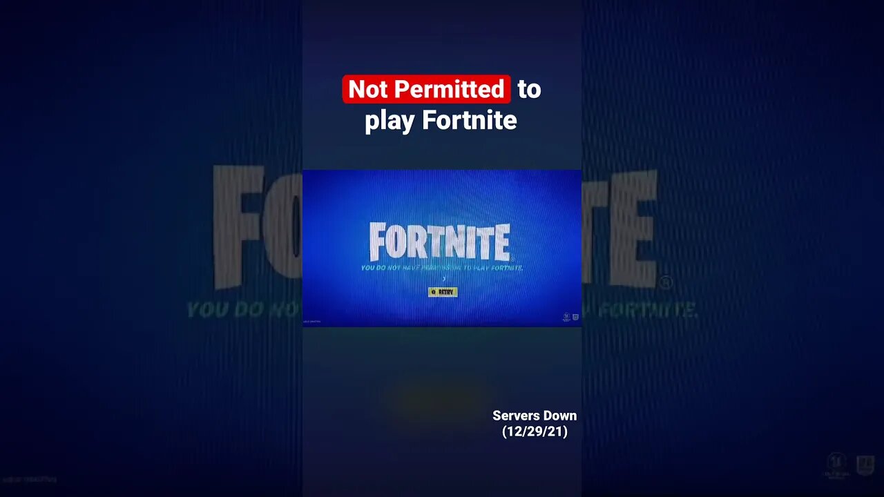 I’m NOT PERMITTED to play Fortnite!