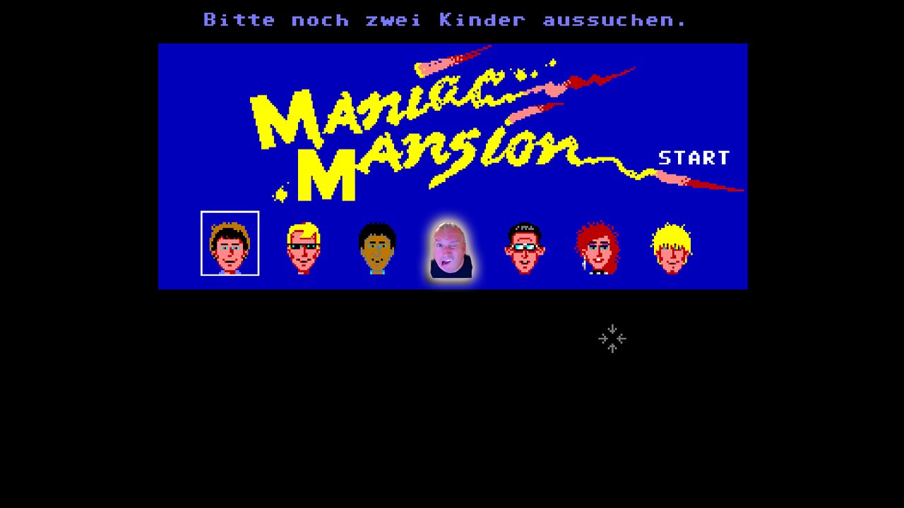 Ich spiele heute das Retro Game "Maniac Mansion" Ein altes Amiga 500/C64 Spiel - Einfach Hammer