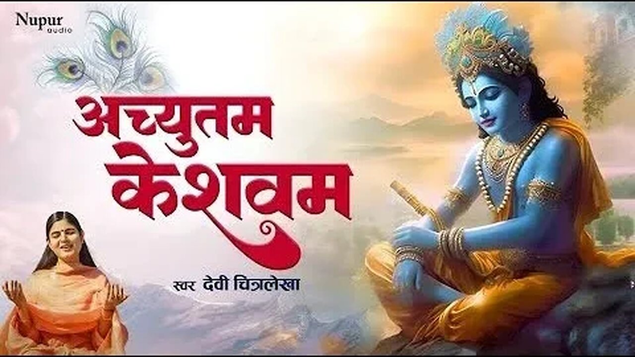 Achyutam Keshavam अच्युतम केशवम | Devi Chitralekhaji | Krishna Bhajan | Popular Krishna Bhajan 2023