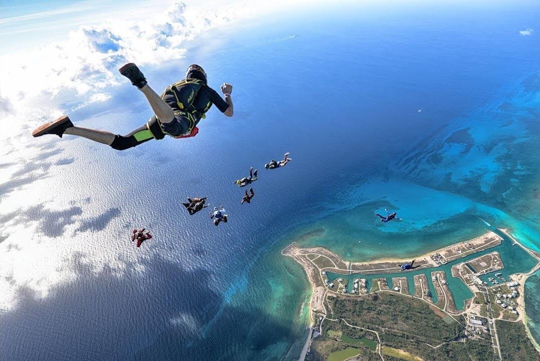 Skydiving over the Bahamas - Best jumps of 2023