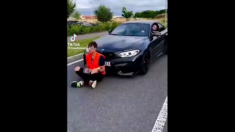 Instant Karma for Climate Protestor