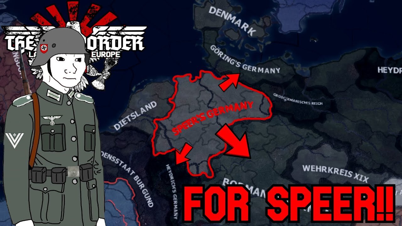 Playing as Speer in the Civil War is Easy in TNO(Hoi4)