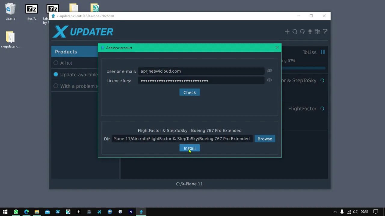X-Updater: Instale e faça Update das Aeronaves Compatíveis
