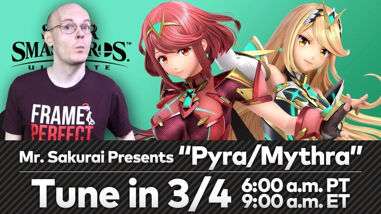 Mew2king Reacts to Sakurai's Pyra and Mythra Presentation!