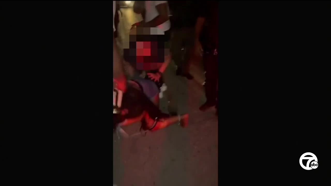 Video shows encounter with Detroit police, woman alleging assault