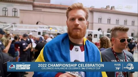 Let's give the mic to Gabe Landeskog!