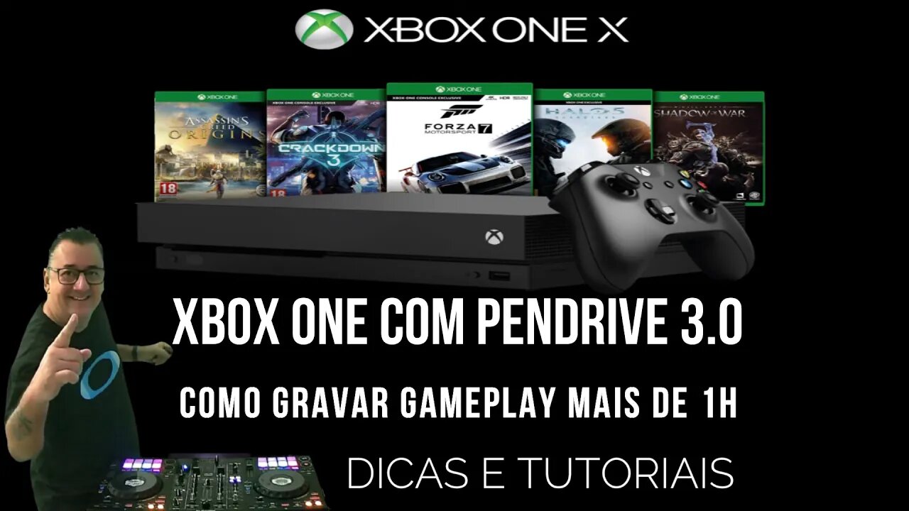 Tutorial como gravar gameplay mais de 1h no Xbox One com Pen drive Como formata-lo USB 3.0