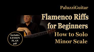 Flamenco Riffs Guitar Lesson for Beginners [How to Solo Minor Scale]