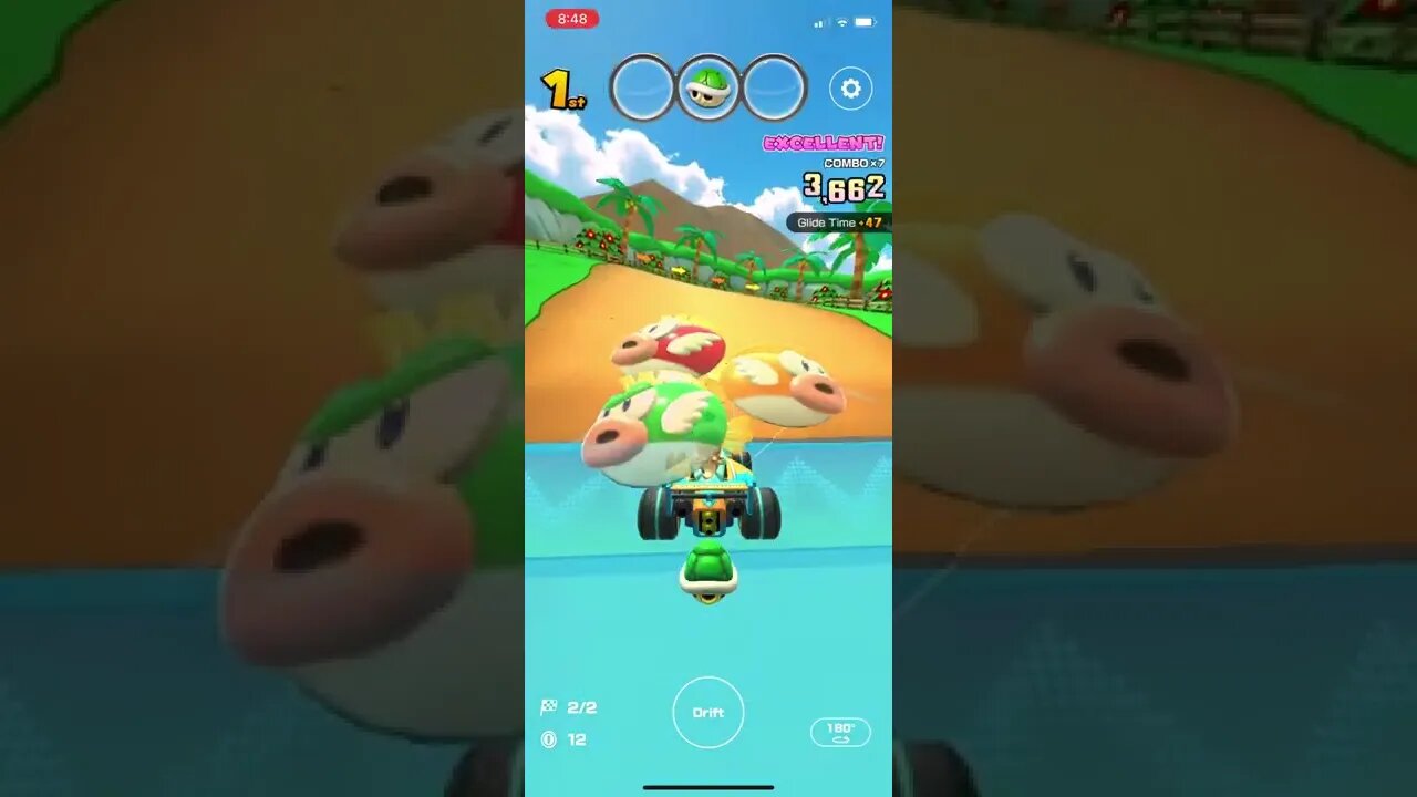 Mario Kart Tour - Cheep Cheep Masks Glider Gameplay (Bangkok Tour Tier Shop Week 1 Reward)