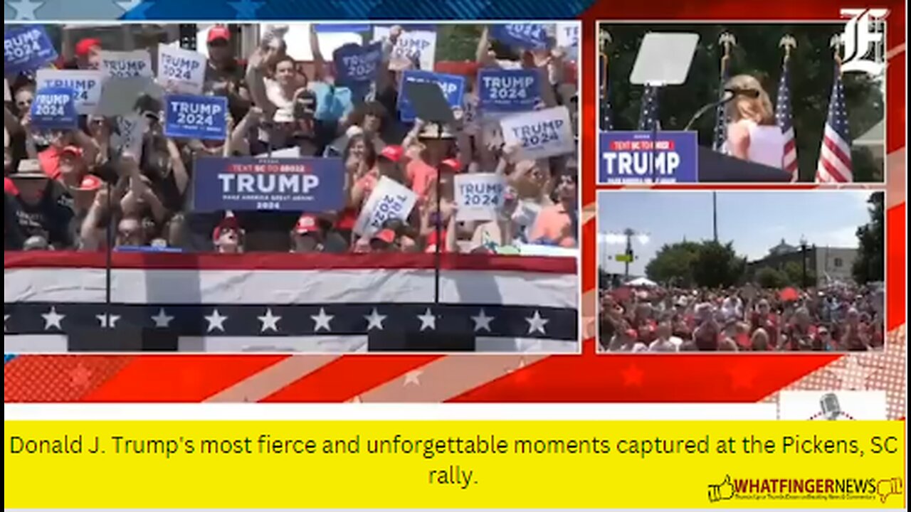 Donald J. Trump's most fierce and unforgettable moments captured at the Pickens, SC rally.