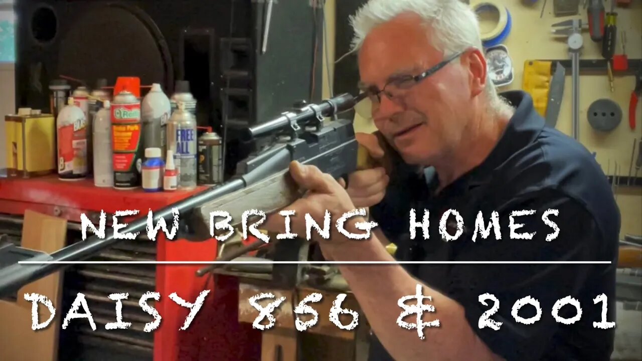 New bring homes, Daisy model 856 and powerline 2001. Pump and co2 pellet rifles.