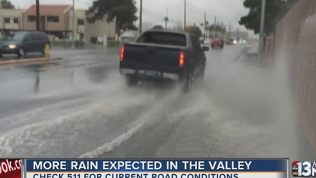 UPDATE: Heavy rain hits Las Vegas valley