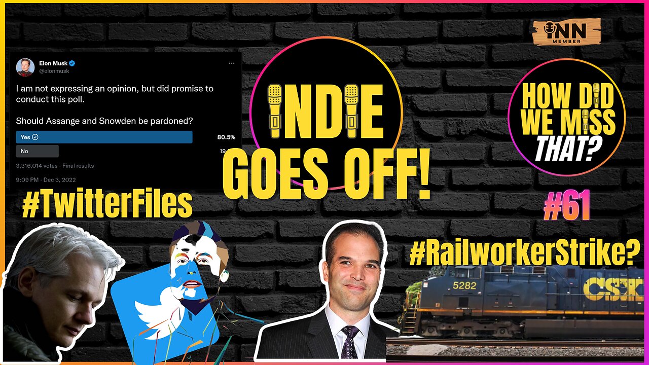 Twitter Files / Assange / Railworkers Strike? Indie Goes OFF! | a How Did We Miss That #61 clip