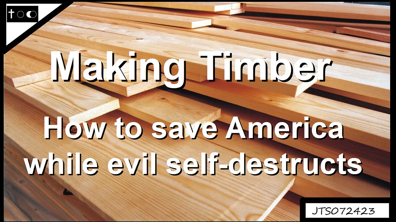 Making Timber: How to save America while evil self-destructs - JTS07242023