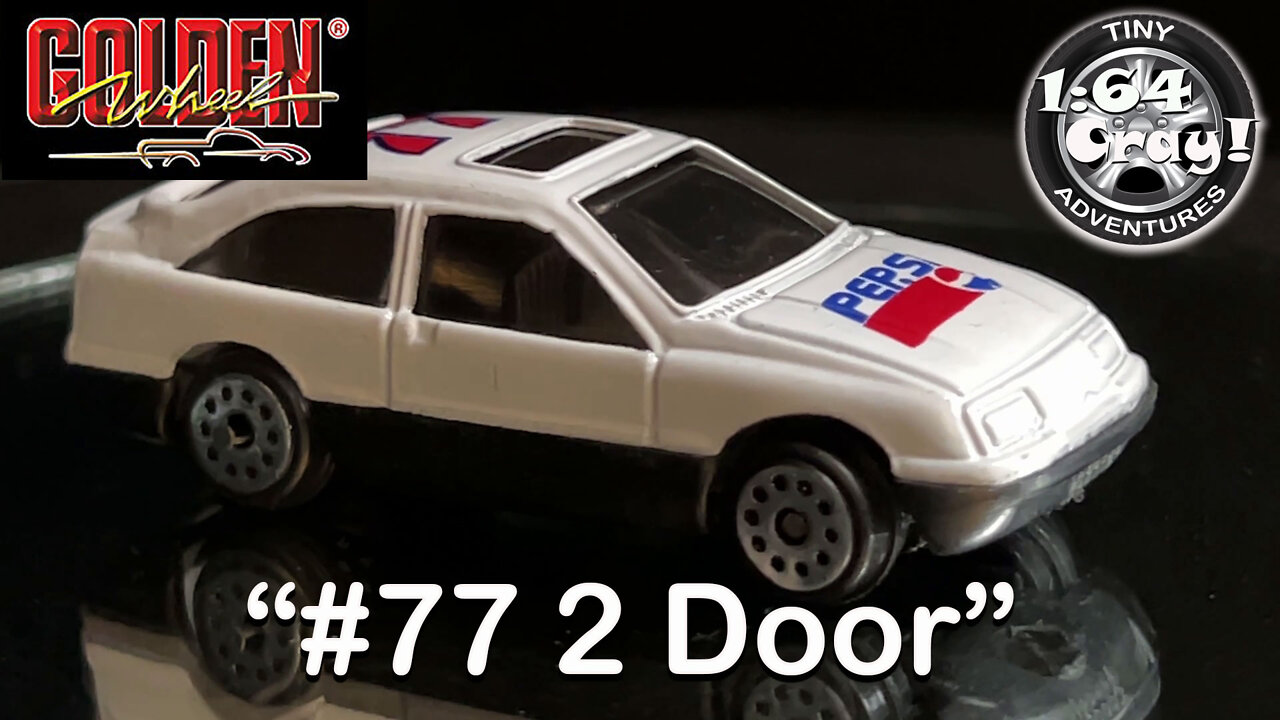 “#77 2 Door” in White/Pepsi Livery.- Model by Golden Wheel