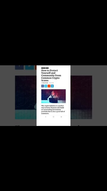 How to Protect Yourself From Common Crypto Scams #cryptomash #ytshorts #cryptonews #viralvideo2022