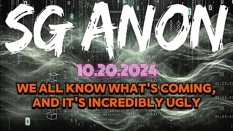 SG Anon | We All Know What's Coming, And It's Incredibly Ugly - Update 10.20.2024