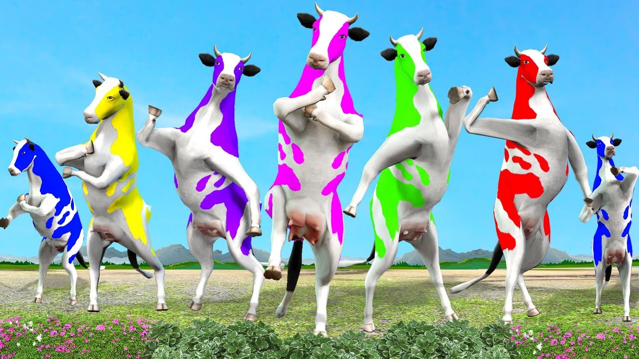 Cow Videos Dancing Cow 3D Animated Flying Cow