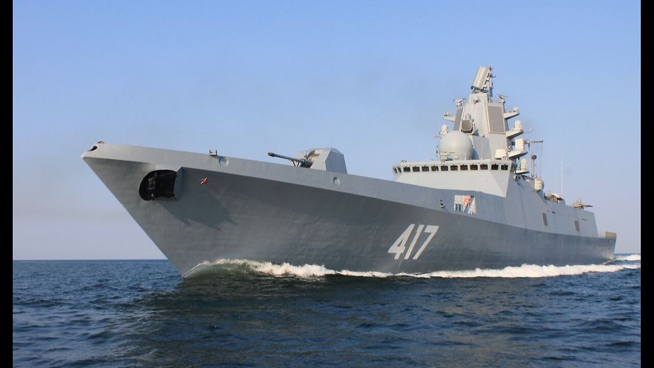 ⚓️🇷🇺 Russian frigate Admiral Gorshkov conducts air defence exercise in Atlantic Ocean