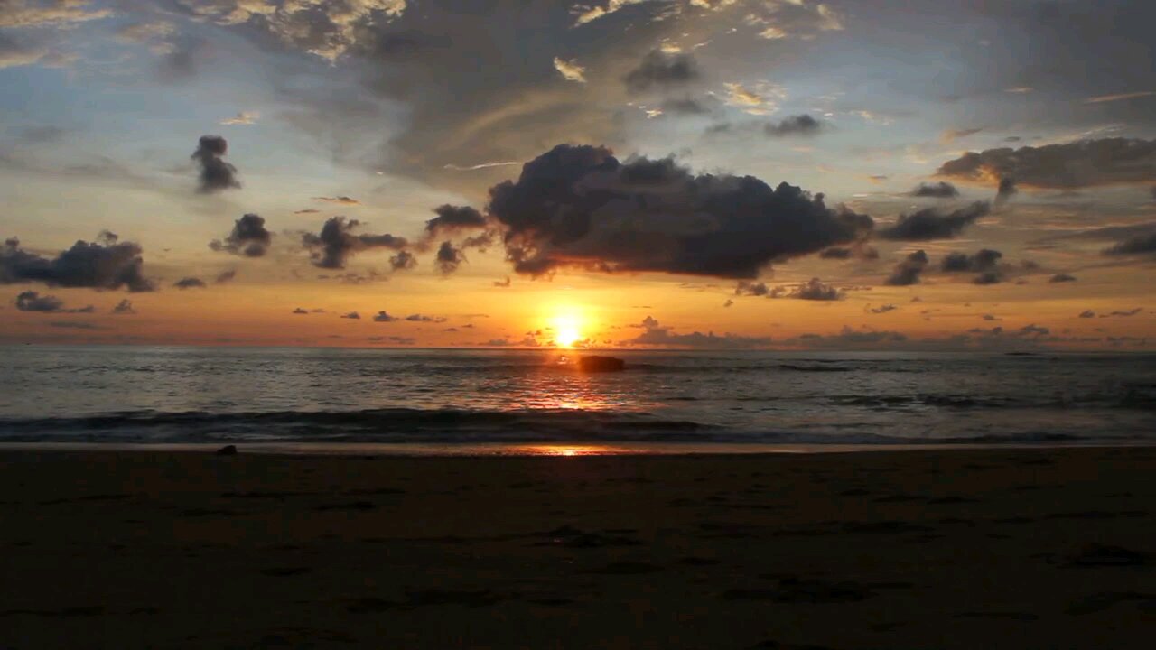 Evening Waves: A Beach Sunset
