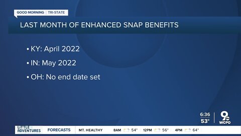 Enhanced SNAP benefits ending in some states