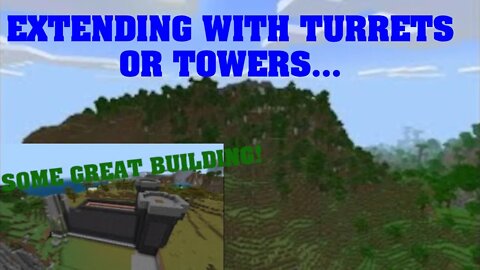 Extending our build with a Turret! - Tower - Minecraft City Build Medieval Part 10 w/ Izak.playzs