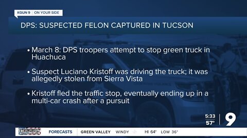 Man accused of multiple felonies arrested in Tucson