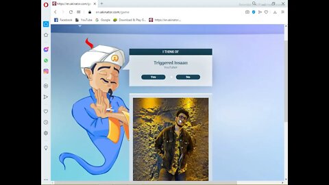 GAMEPLAY OF AKINATOR BY HASEEB ALI PRO GAMER