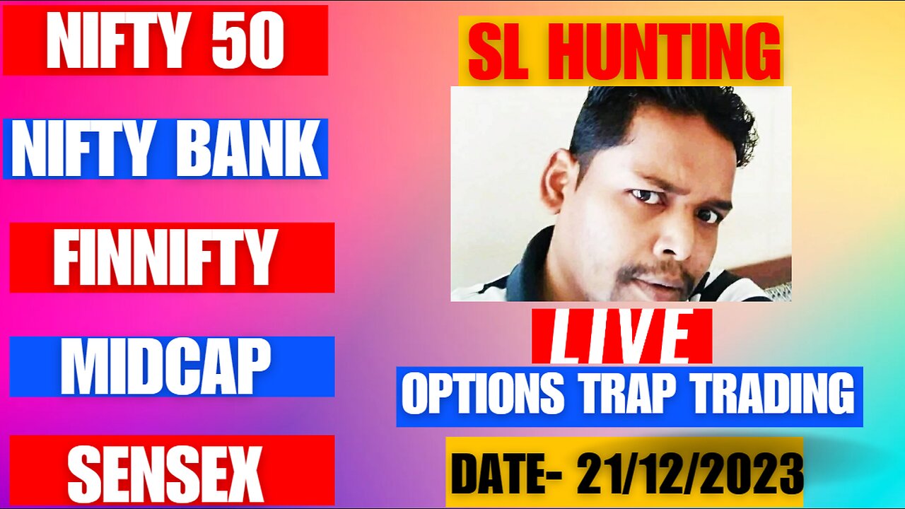 21 December 2023 Nifty50 Nifty Bank Fin Nifty Live Analysis @optionstrader86 #livetrading #live