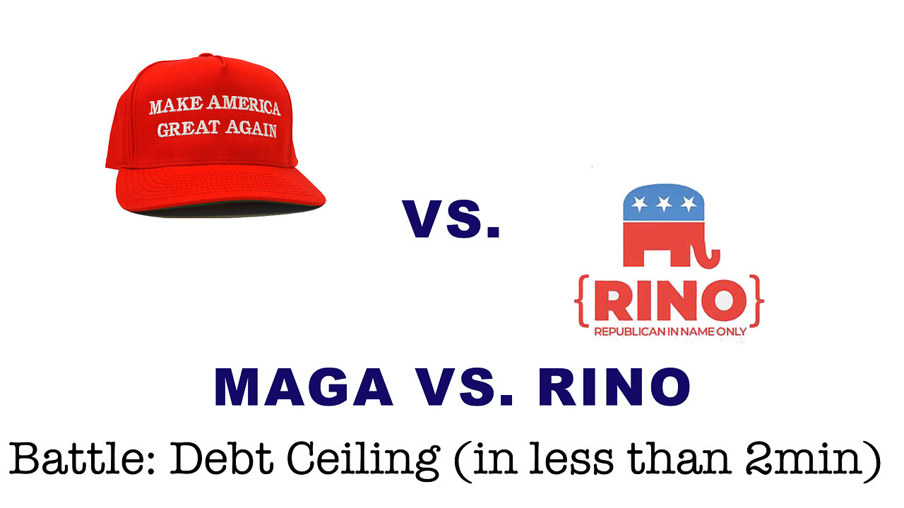 MAGA VS. RINO - BATTLE: The Debt Ceiling (in under 2min)