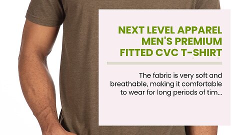 Next Level Apparel Men's Premium Fitted CVC T-Shirt (6210)