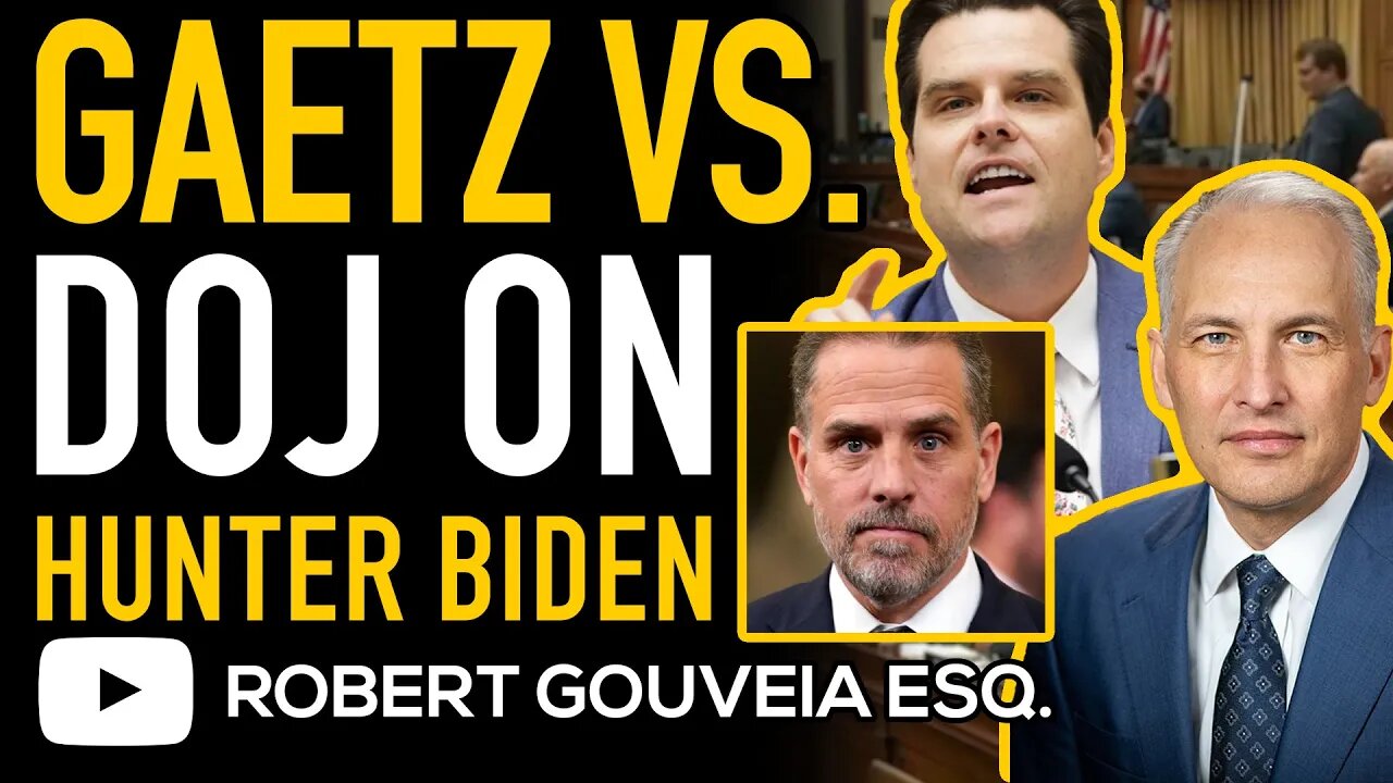 MATT GAETZ vs DOJ Matthew Olson on HUNTER BIDEN as NATIONAL SECURITY Risk