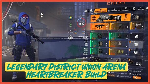 Legendary District Union Arena, Heartbreaker Build | The Division 2 #thedivision2 #legendary