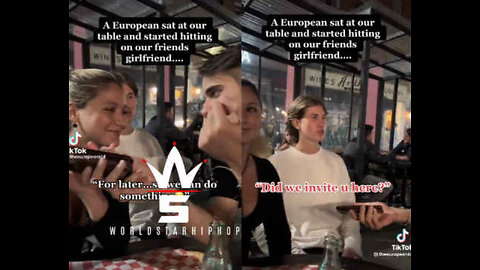 So Disrespectful: French Dude Flirts With Girl Who's On A Dinner Date With Her Man!