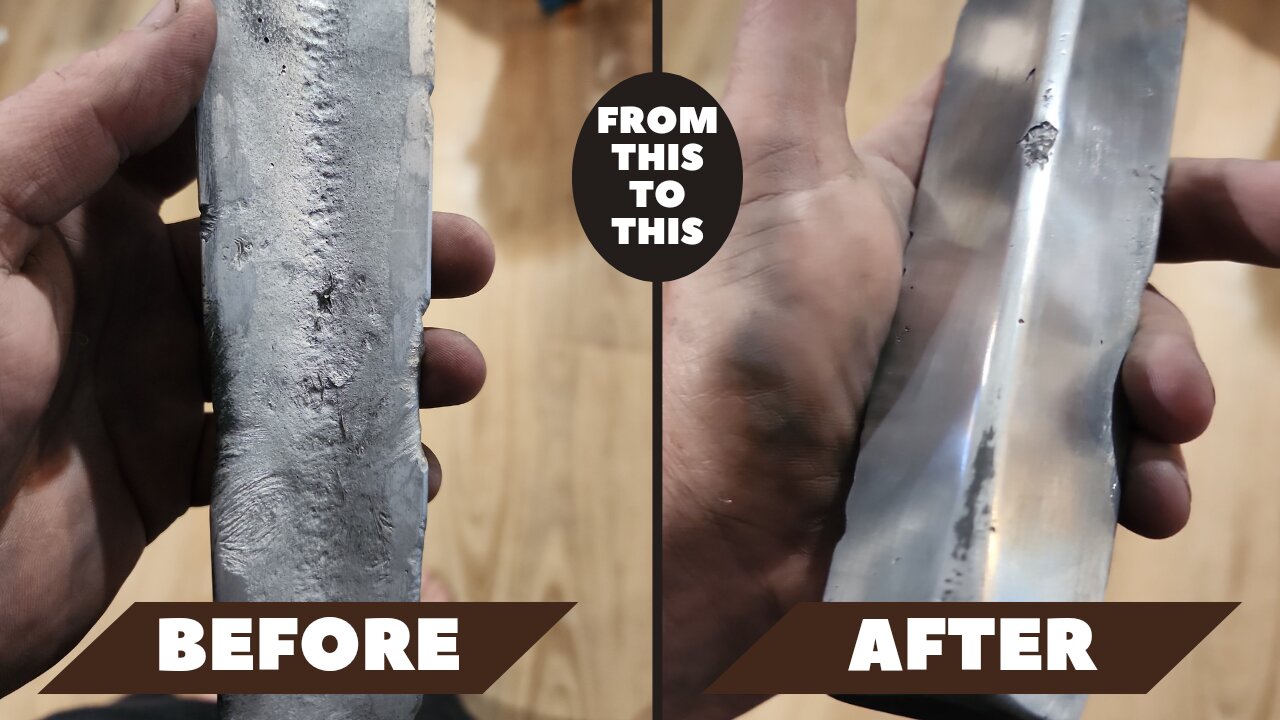 CLEANING UP AND POLISHING A ROUGH ALUMINIUM INGOT