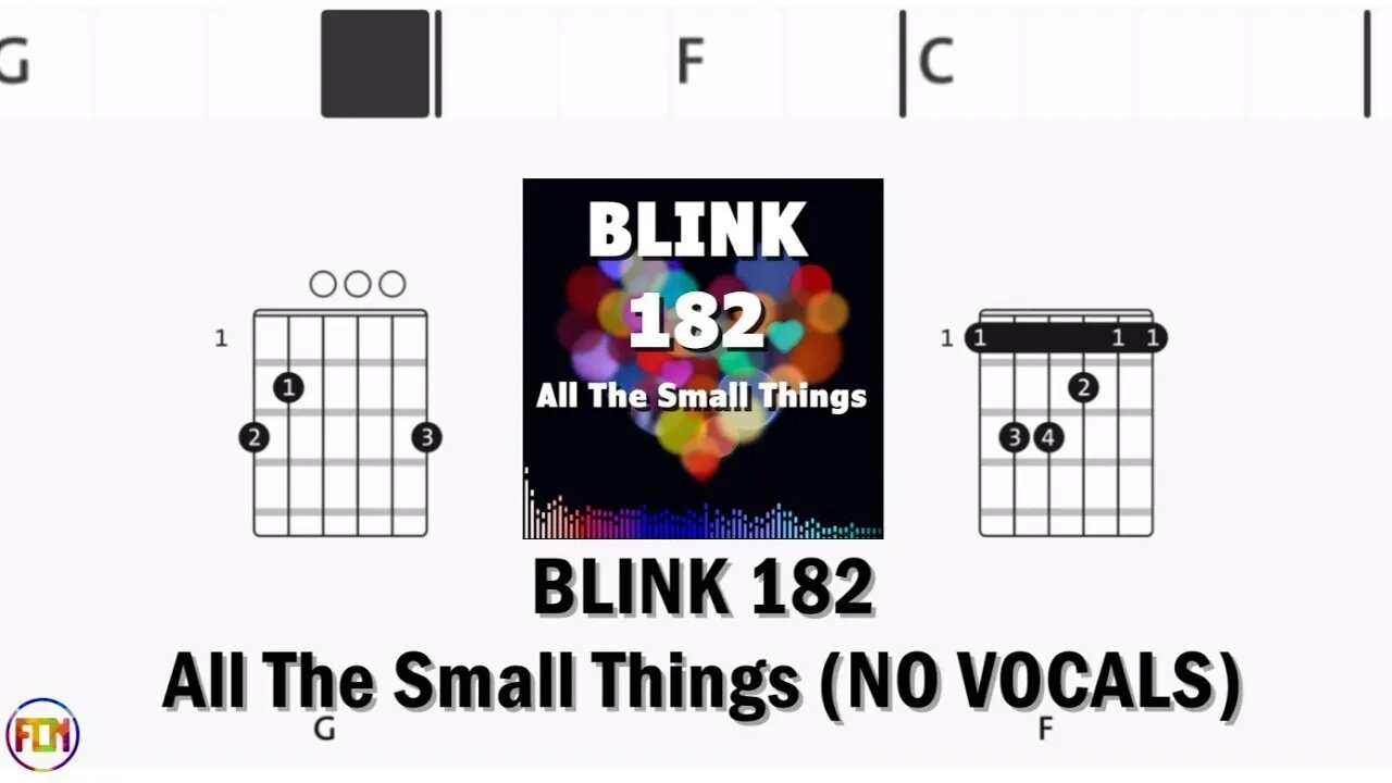 BLINK 182 All The Small Things FCN GUITAR CHORDS & LYRICS NO VOCALS