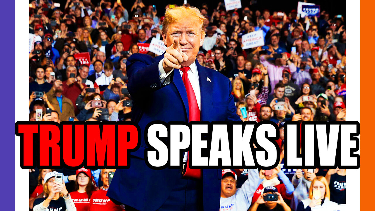 🍊Trump Speaking LIVE NOW 🟠⚪🟣