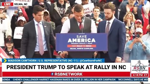 Madison Cawthorn Runs Faith Healing Scam at Trump Rally
