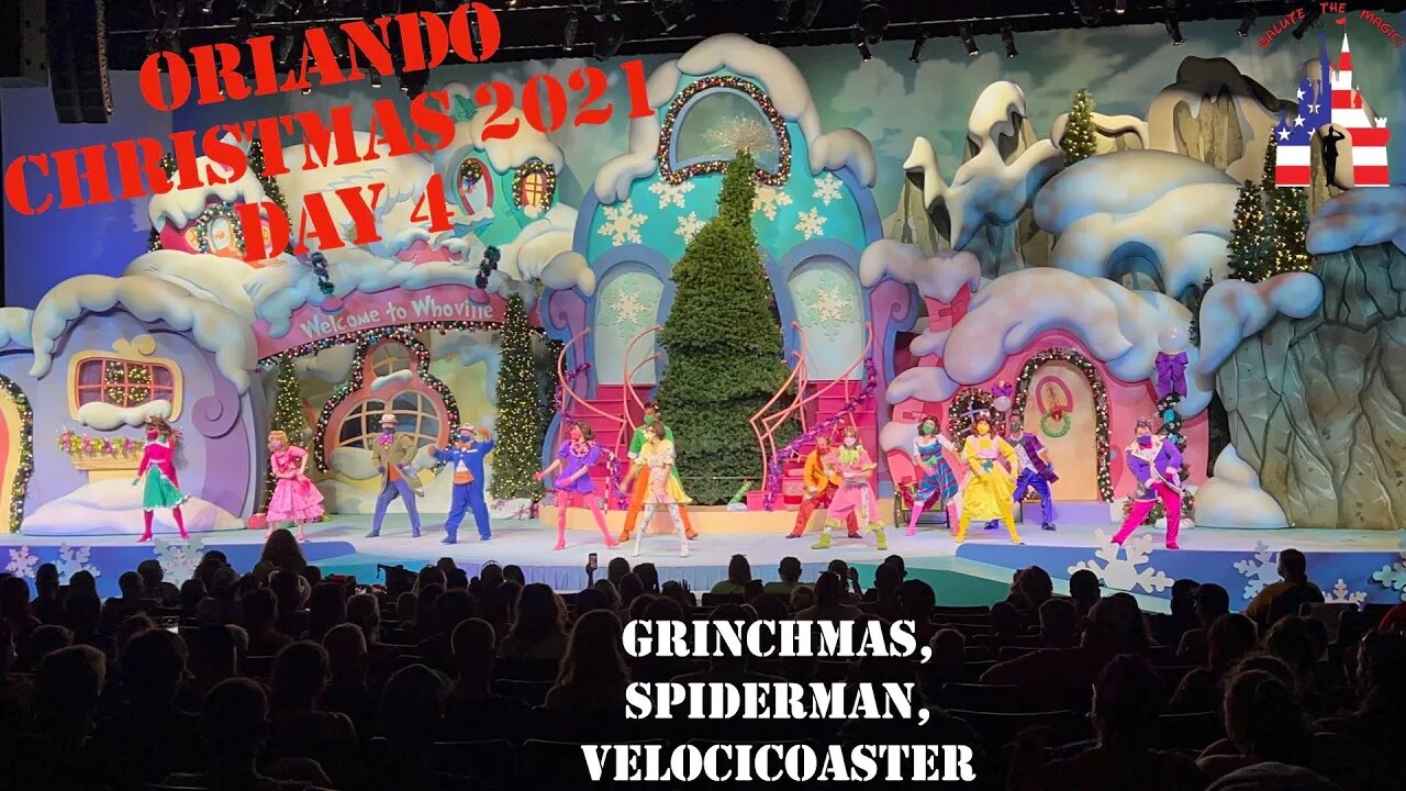 Universal Christmas 2021 | Day 4 | Grinchmas | Spiderman | Veloci Coaster | Lee and Caroline Bonus