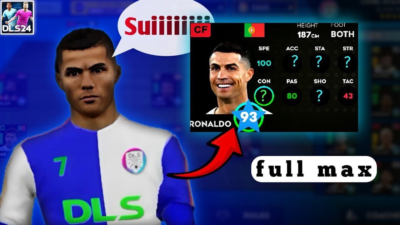 DLS 24 Cristiano Ronaldo MAX 93 rated