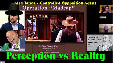 Perception vs Reality - Alex Jones, Controlled Opposition Agent