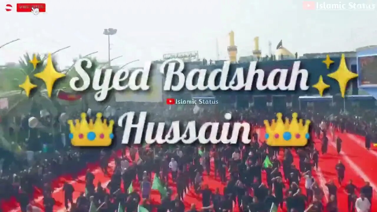 Syed Badshah Hussain 👑 || Best Noha By #NadeemSarwar || Muharram Whatsapp Status 2022 #Muharram2022