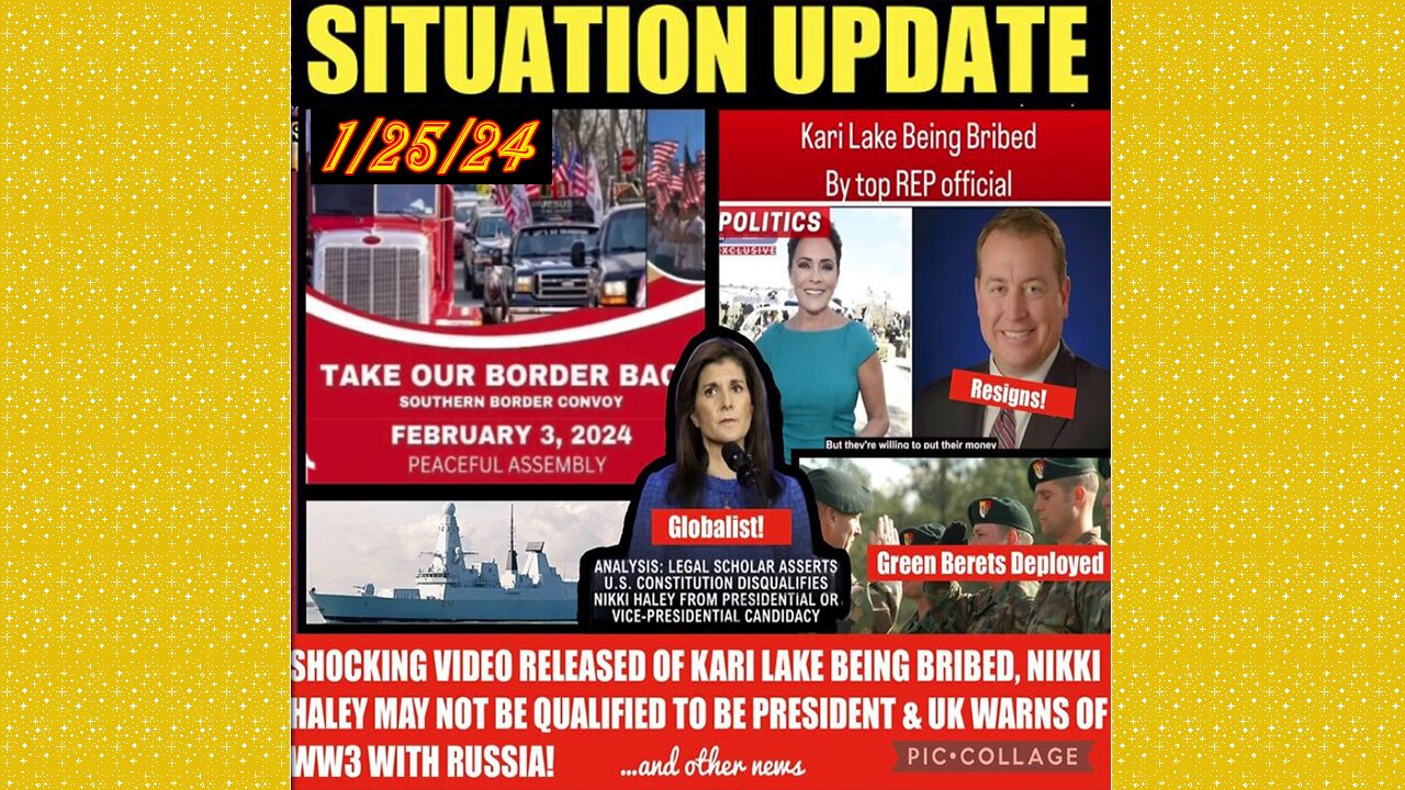 SITUATION UPDATE 1/25/24 - Child Trafficking/Sra/Mk Ultra, Gcr/Judy Byington,Global Financial Crises