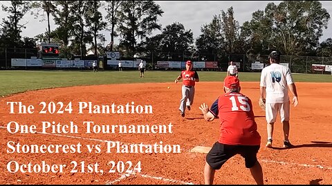 Stonecrest vs Plantation at The Plantation One Pitch Softball Tournament