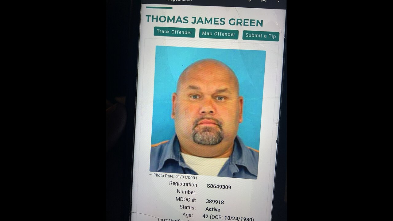 #106 THOMAS GREEN REGISTERED SEX OFFENDER