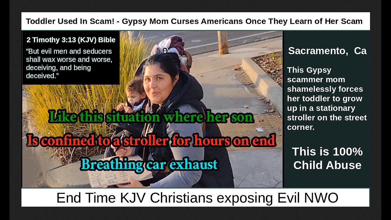 Toddler Used In Scam! - Gypsy Mom Curses Americans Once They Learn of Her Scam