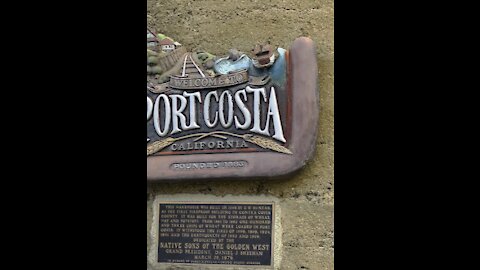 Port Costa Town Sign
