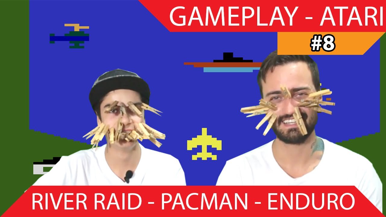 Gameplay RIVER RAID, PACMAN, ENDURO - Atari