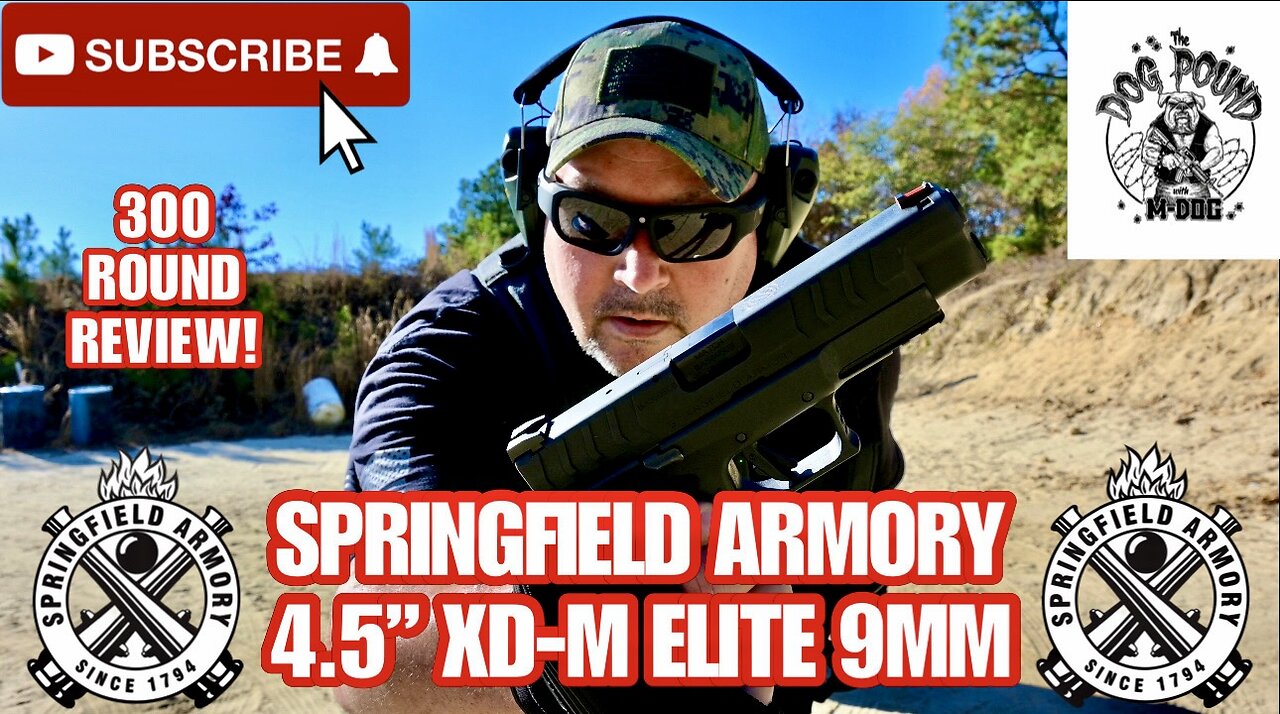 SPRINGFIELD ARMORY 4.5” XD-M ELITE 9MM 300 ROUND REVIEW!