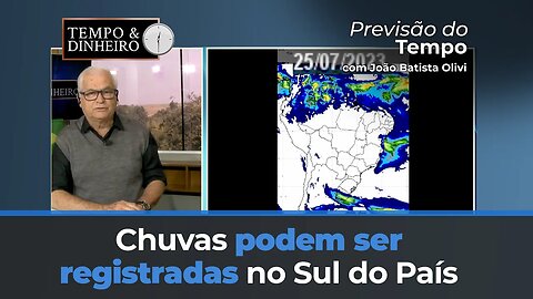 Chuvas podem ser registradas no Sul do País e umidade permanece baixa em boa parte do Brasil